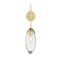 Z-Lite Arden Wall Sconce, 1-Light, 4.5 In.W x 7 In.L x 21.5 In.H, Rubbed Brass/Clear 651S-RB - alternate 7